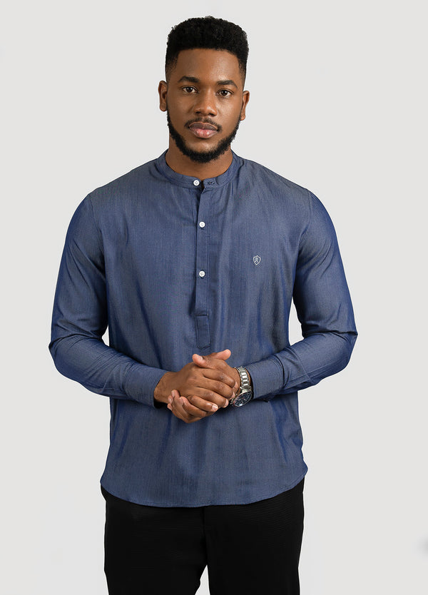 Dark Blue Long Sleeve Shirt