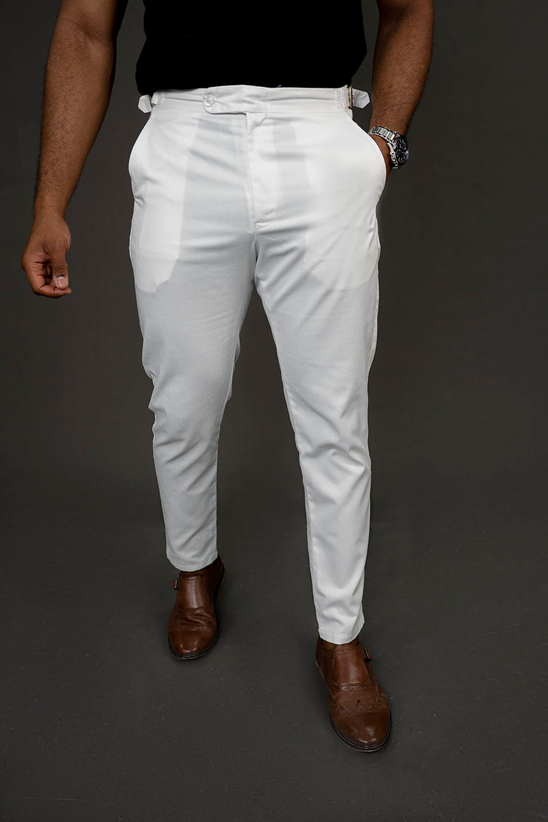 White Monckle Trouser