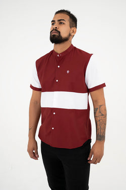 Red & White Short Sleeve Shirt