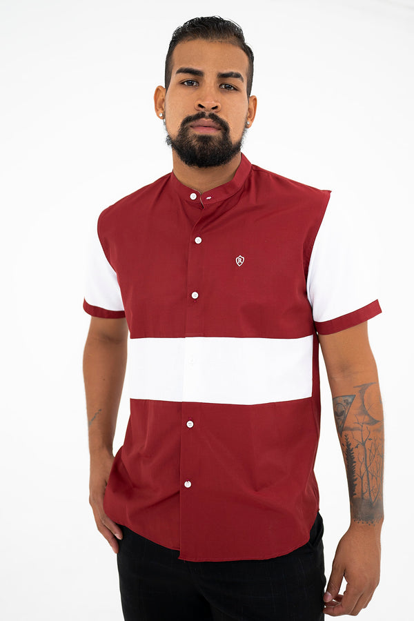 Red & White Short Sleeve Shirt