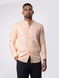 Salmon Pink Long Sleeve Shirt