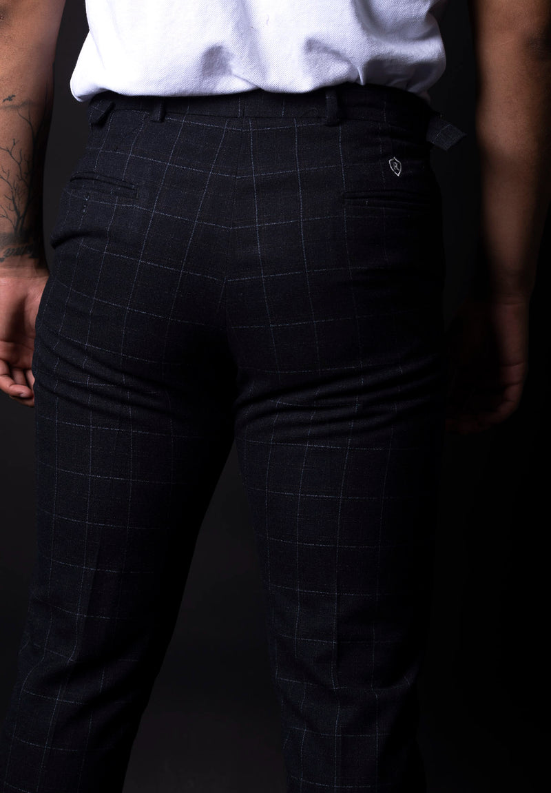 Black Plaid Trouser