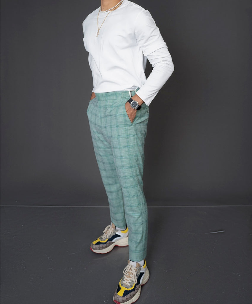 green plaid pants  14 Shades Of Grey