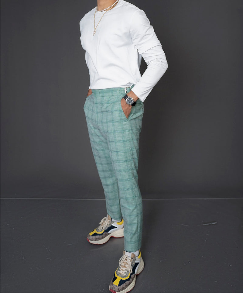 Green Plaid Trouser – Reminiscence by PJ